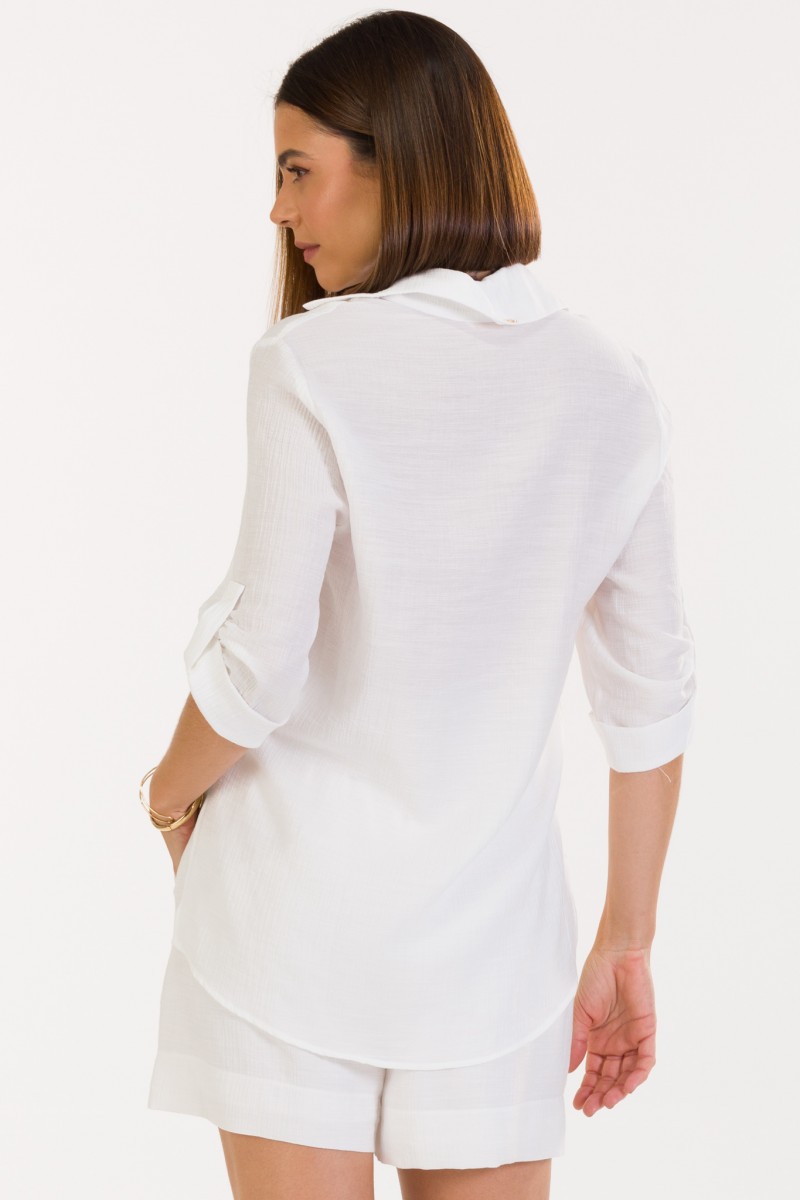 Blusa Feminina Off White Mariella