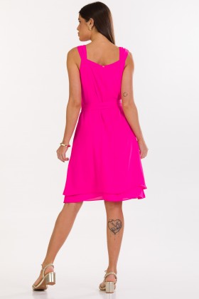 Vestido Curto de Alfaiataria Feminina Katia - Pink - Tlic Rio