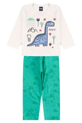 Pijama Infantil Dinossauro Off - Mafi Kids