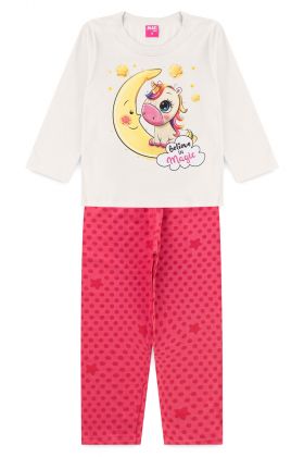 Pijama Infantil Unicórnio Off - Mafi Kids
