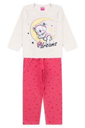 Pijama Infantil Urso Off- Mafi Kids