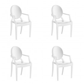 4 Cadeiras Wind Plus Branco