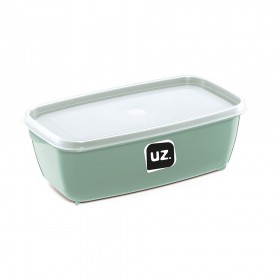 Pote Multiuso Retangular Verde Menta 1,5litros