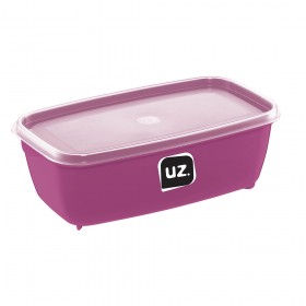 Pote Multiuso Retangular Magenta 1,5litros