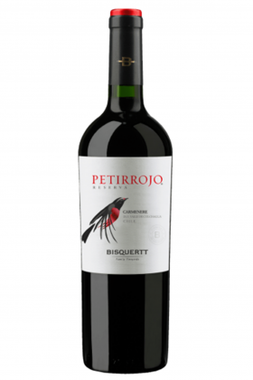 Vinho Tinto Bisquertt Petirrojo Reserva Carménère 750 Ml