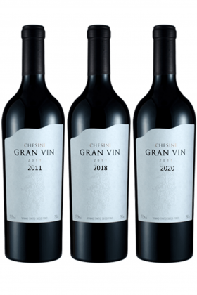 Kit Vertical Adega Chesini Gran Vin 2011| 2018 | 2020  (3x750ml)