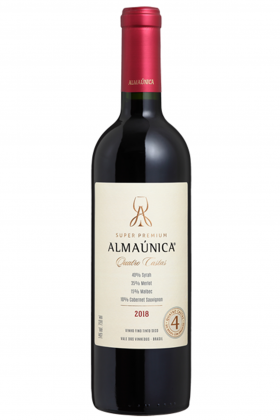 Vinho Tinto Almaúnica Quatro Castas Super Premium 2021 750 Ml