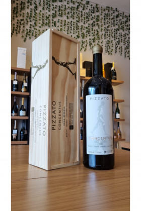 Vinho Tinto Pizzato Concentus Gran Reserva D.o. + Caixa de Madeira 1,5l